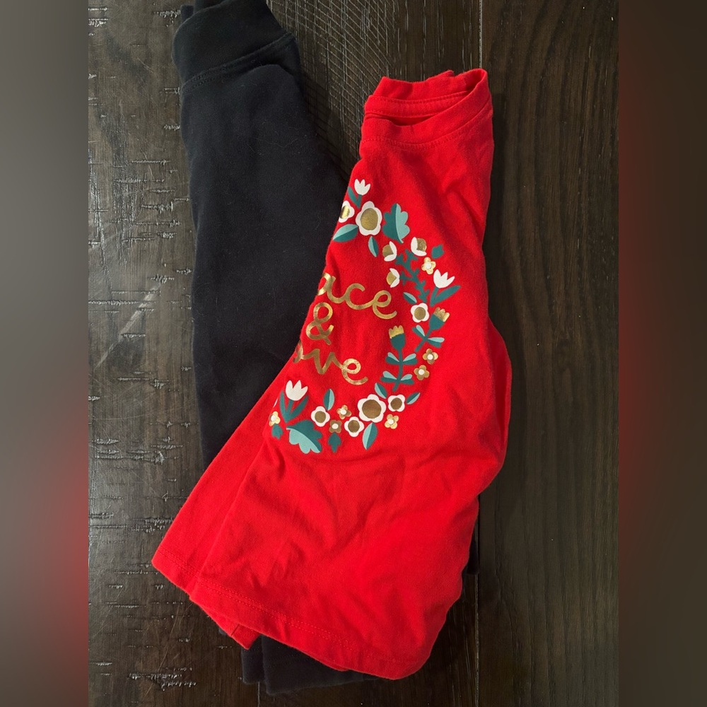 Kids Red and Black long sleeve